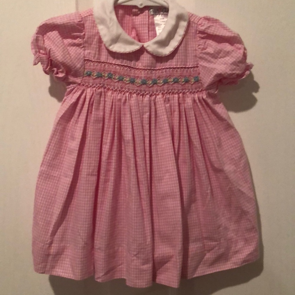 6m Petit Ami Pink Smocked Dress